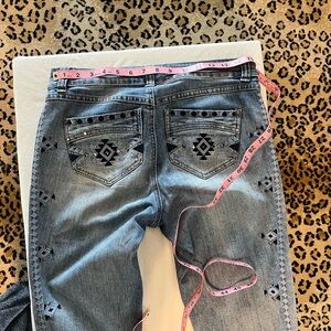 INC International Concepts Embellished Blue Jeans
